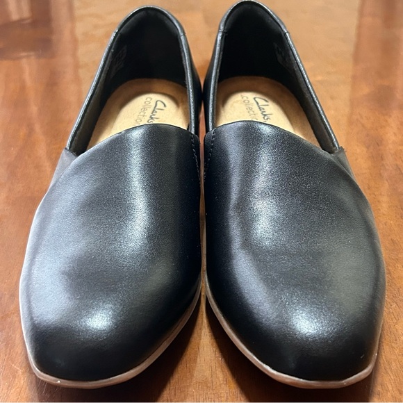 Clarks Women's Juliet Palm-Praline Dress Loafer Black Leather US 11 NWOB RET $95 - Picture 2 of 11